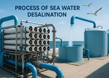 Process seawater desalination