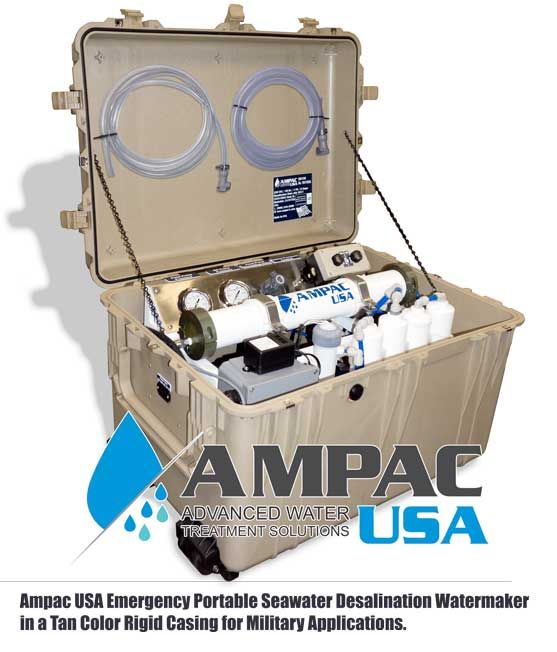 Portable Emergency Seawater Desalination systems