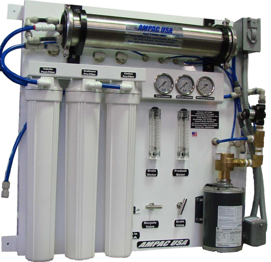 APRO1000-WM Wall Mount Reverse Osmosis, 1,000 GPD