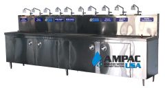 Water Store Bottle Filling Station with 10 Faucets